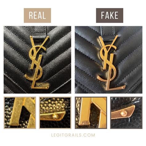 borsa ysl fake|real ysl logo.